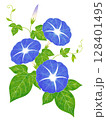 水彩風の朝顔 128401495