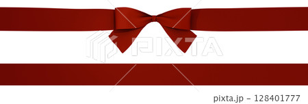 3D素材_リボン_赤 128401777