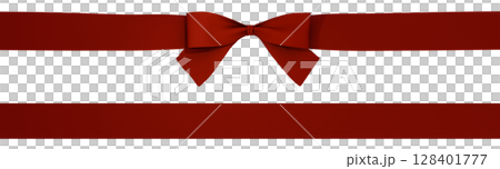 3D素材_リボン_赤 128401777