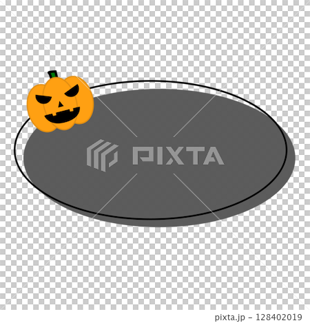 Halloween image frame, circular, black Halloween image frame, circular, black 128402019