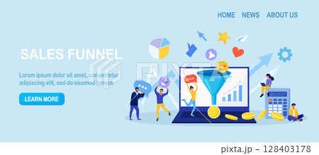 Sales funnel analysis. Digital marketing. Strategy, conversion rate optimization. Lead generation. Social media, SMM to attract buyers. Communication for attracting new customers and making profit Sales funnel analysis. Digital marketing. Strategy, conversion rate optimization. Lead generation. Social media, SMM to attract buyers. Communication for attracting new customers and making profit 128403178