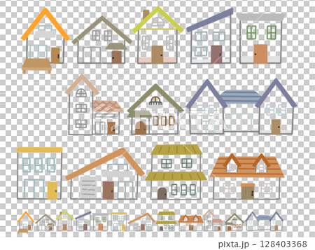 Cute residential streetscape-04 128403368