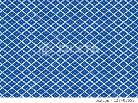 Blue diamond pattern illustration 128403658