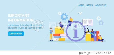 Users looking for information. People searching files in database, archive, info storage. Information center or communication service. FAQ or question and answer 128403712