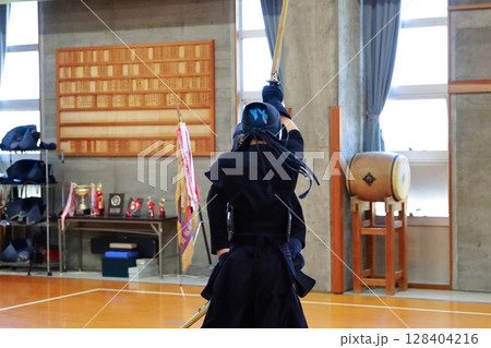 剣道 道場 部活 剣道 道場 部活 128404216