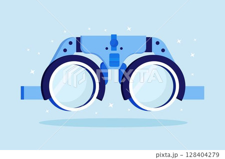 Eyesight test glasses. Diopter optical instrument. Diopters measuring test. Ophthalmology concept. Spectacles technology. Eyes focus diagnosis machine Eyesight test glasses. Diopter optical instrument. Diopters measuring test. Ophthalmology concept. Spectacles technology. Eyes focus diagnosis machine 128404279