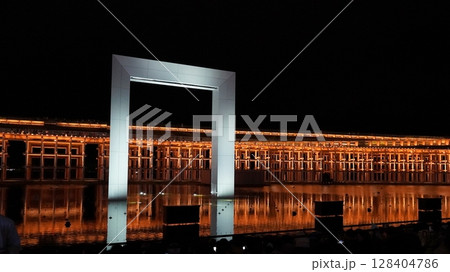 2025 大阪・関西万博 ウォータープラザ夜景 2025 大阪・関西万博 ウォータープラザ夜景 128404786