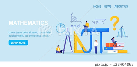 Math Science Concept. Tiny Students Characters in Lab or School Class Learning Mathematics. People Studying Arithmetics, Algebra. Science, Engineering Education. Maths Analysis, Conjecture Computing Math Science Concept. Tiny Students Characters in Lab or School Class Learning Mathematics. People Studying Arithmetics, Algebra. Science, Engineering Education. Maths Analysis, Conjecture Computing 128404865