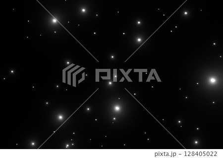 夜空に星が輝くCG画像 128405022