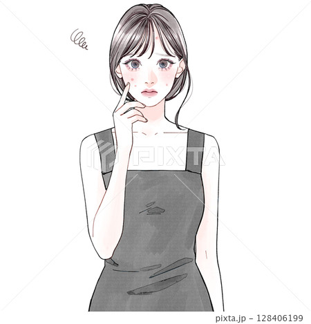 20代女性(清楚系)_肌荒れ 128406199