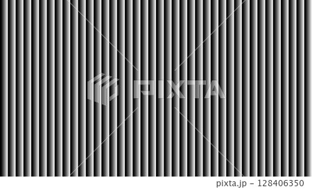 何層にも屈折したガラスを表現するのに使えるテクスチャー素材　黒から白のグラデーション　16:9 128406350