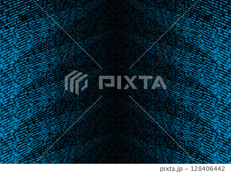 Bright blue minimal dotted arrows abstract futuristic tech background 128406442