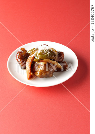 黒酢酢豚 128406767