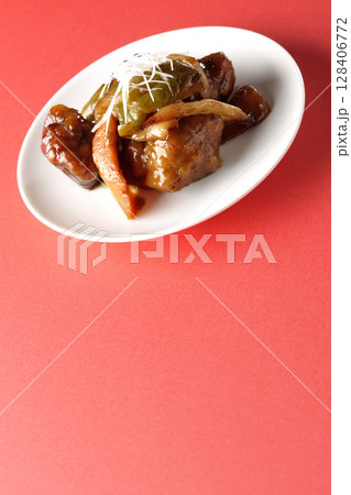 黒酢酢豚 128406772