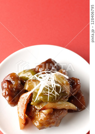 黒酢酢豚 128406795