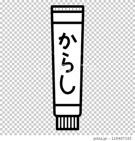 Tube seasoning mustard 128407185