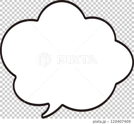 Speech bubble frame comic manga decoration copy space background frame design illustration Speech bubble frame comic manga decoration copy space background frame design illustration 128407409