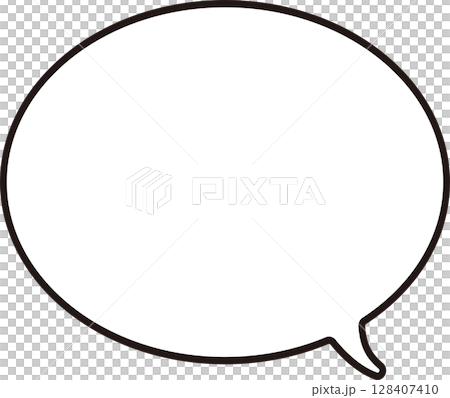 Speech bubble frame comic manga decoration copy space background frame design illustration Speech bubble frame comic manga decoration copy space background frame design illustration 128407410