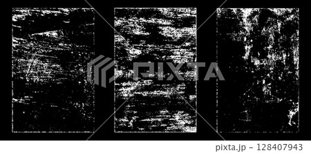 Black and white grunge. Distress overlay texture. Abstract surface dust and rough dirty wall background concept. Distress illustration simply place over object to create grunge effect. Vector EPS10. 128407943