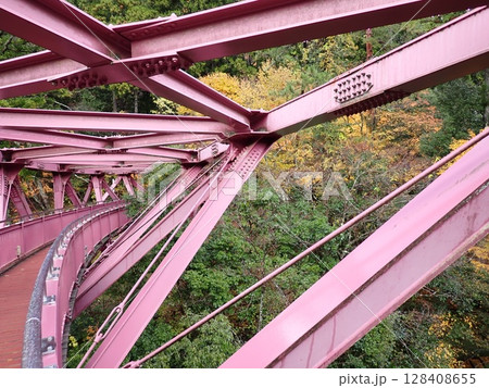 紅葉のあやとり橋 紅葉のあやとり橋 128408655