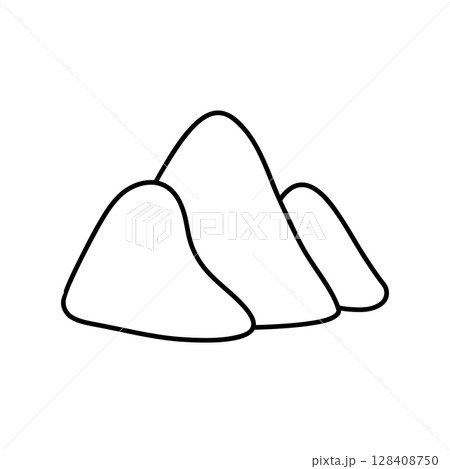 Minimalist line art of three rolling hills. Clean black and white vector design, perfect for eco themes, nature logos, rural landscapes, calm travel branding, or peaceful outdoor illustrations Minimalist line art of three rolling hills. Clean black and white vector design, perfect for eco themes, nature logos, rural landscapes, calm travel branding, or peaceful outdoor illustrations 128408750