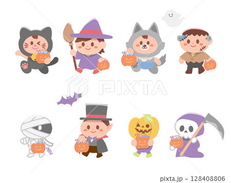ハロウィンの仮装行列 128408806