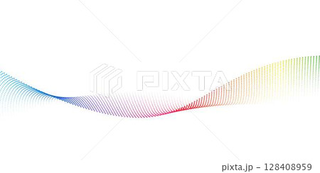 ウェーブベクター素材 128408959
