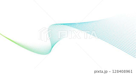 ウェーブベクター素材 128408961