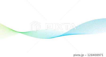 ウェーブベクター素材 128408971