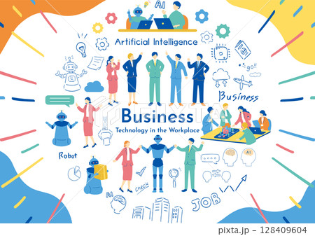 ビジネスシーン素材集 128409604