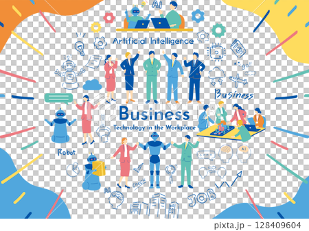 ビジネスシーン素材集 128409604