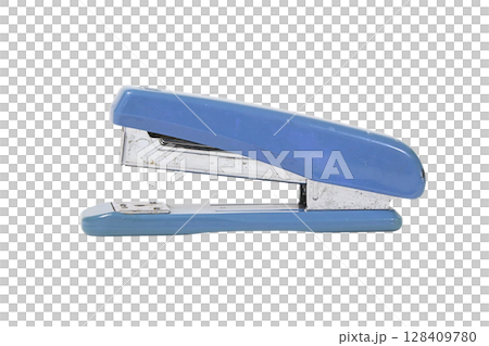 Blue Office Stapler PNG Transparent Background. Blue Office Stapler PNG Transparent Background. 128409780