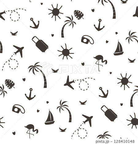 summer seamless pattern summer seamless pattern 128410148