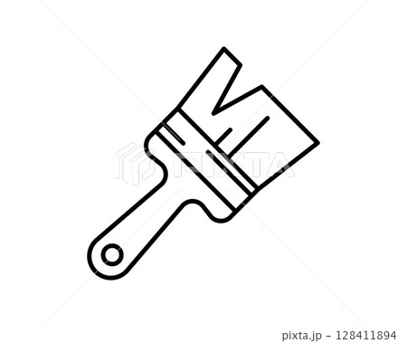 Simple line art illustration of a paintbrush, perfect for DIY, home improvement, or artrelated projects. Clean design, easily adaptable to various styles. Ideal for websites, apps, and infographics. Simple line art illustration of a paintbrush, perfect for DIY, home improvement, or artrelated projects. Clean design, easily adaptable to various styles. Ideal for websites, apps, and infographics. 128411894
