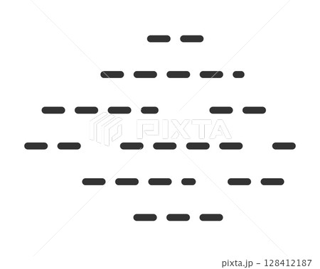 Abstract graphic with dark, horizontal dashes...のイラスト素材 [128412187] - PIXTA
