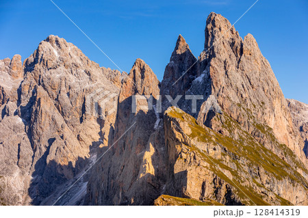 Dolomites mountains, Seceda, Italy Dolomites mountains, Seceda, Italy 128414319