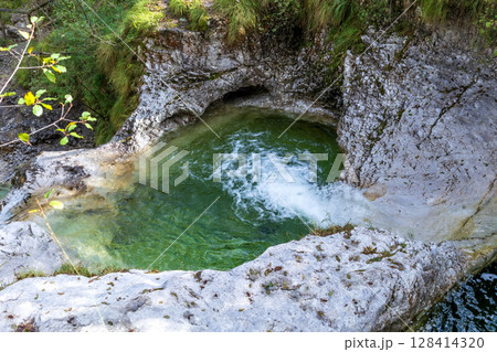 Pools of Cadini del Brenton, Dolomites, Italy Pools of Cadini del Brenton, Dolomites, Italy 128414320