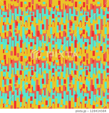 Abstract background with color geometric cubes, geometric figures pattern for design brochure, website, flyer. Retro seamless background 128414384