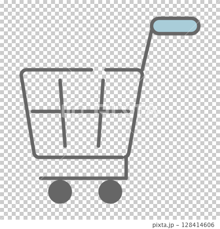 Simple shopping cart illustration 128414606