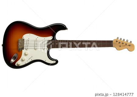 Classic Electric Guitar in Stunning Sunburst Finish With Elegant Design and Quality Craftsmanship 128414777