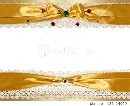 ファブリックなゴールドフレーム 128414960