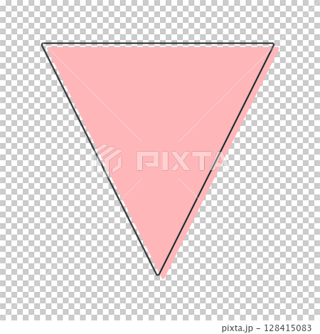 向下的紅色/粉紅色三角形/箭頭線圖示 - 簡單裝飾,向下減號圖像 向下的紅色/粉紅色三角形/箭頭線圖示 - 簡單裝飾,向下減號圖像 128415083