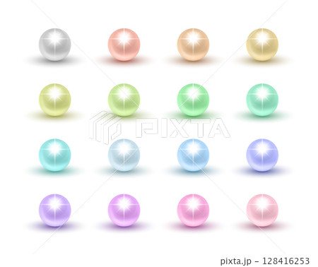 Vector 3d Realistic Glossy Pearl Icon Set. Shiny Pearl Collection in Pastel Colors. Realistic Glossy Pearl Bead Illustration, Isolated. Design Template for Jewelry. Decorative Pearl Elements Vector 3d Realistic Glossy Pearl Icon Set. Shiny Pearl Collection in Pastel Colors. Realistic Glossy Pearl Bead Illustration, Isolated. Design Template for Jewelry. Decorative Pearl Elements 128416253