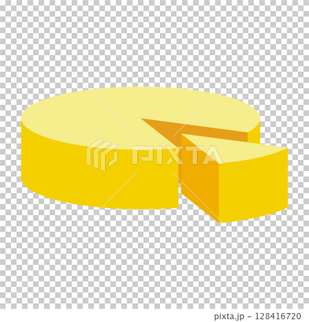 チーズの塊のベクターイラスト 128416720