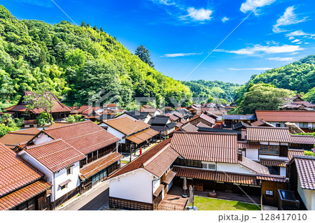 【世界遺産 石見銀山遺跡とその文化的景観】【重伝建】大森銀山　観世音寺から見た大森町4　島根県大田市 128417010