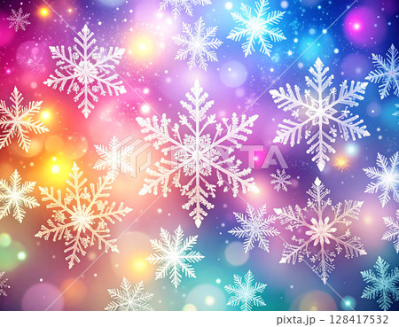 雪の結晶の壁紙 雪の結晶の壁紙 128417532