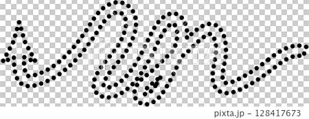 Arrow zigzag and curved stripes design with dotted lines 128417673