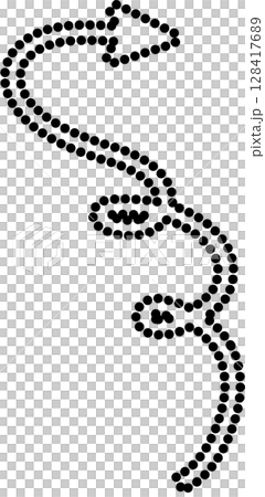 Arrow zigzag and curved stripes design with dotted lines 128417689