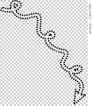 Arrow zigzag and curved stripes design with dotted lines Arrow zigzag and curved stripes design with dotted lines 128417768