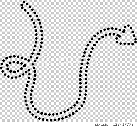 Arrow zigzag and curved stripes design with dotted lines 128417778